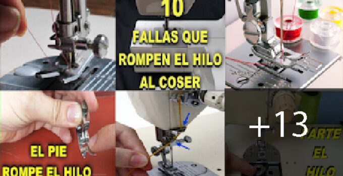10 Fallas en tu maquina de coser que parten el hilo
