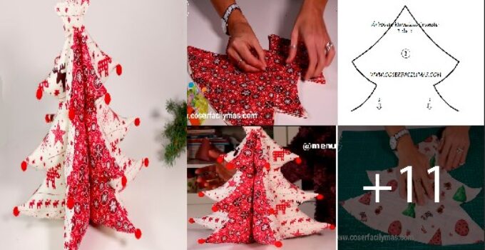 Aprende Ya! Adornos de Navidad: un árbol de tela