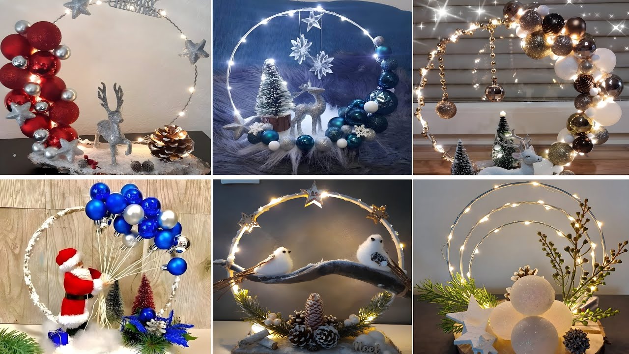 Aprende hacer Bonitas y elegantes ideas de AROS NAVIDEÑOS