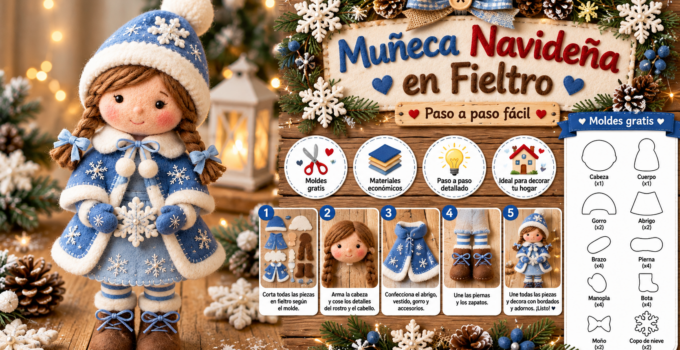 Cómo hacer una muñeca navideña de fieltro con abrigo azul 55f0ce4d-b6b9-4f80-a5b8-245de786748b