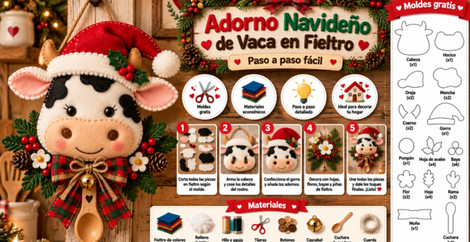 Cómo hacer una vaquita navideña de fieltro para puerta paso a paso a3ab4646-c938-4d49-9610-3b2586f0d114