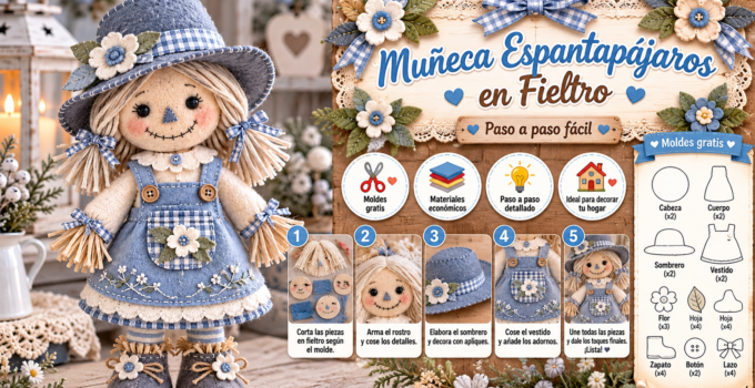 Cómo hacer una muñeca espantapájaros de tela y fieltro paso a paso bcc4714f-ba5a-4d4b-8a54-50c8823ff7a2